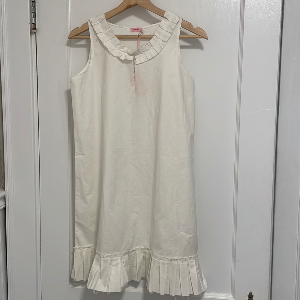White cotton dress with great details